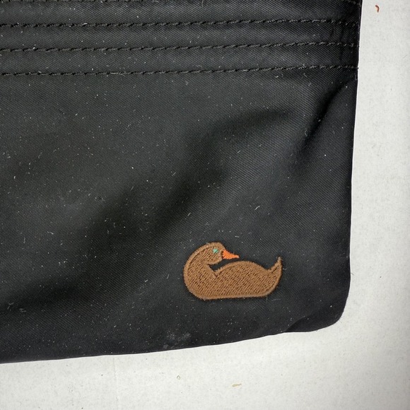 DOONEY & BOURKE Crossbody Black Nylon North South Triple Zip Bag Purse - Picture 2 of 12